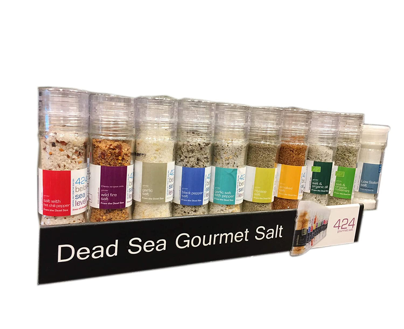 Organic Garlic Pepper Salt from Dead Sea 110 gram / 3.87 OZ