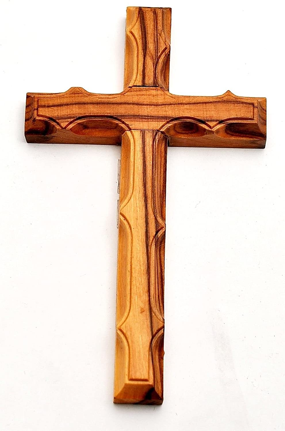 Olive Wood Cross Made in Bethlehem Jerusalem in 4 Sizes