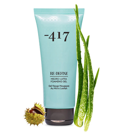 -417 Dead Sea Cosmetics Redefine Facial Micro Luffa Foaming Gel - Purifying Cleanser and Daily Face Wash