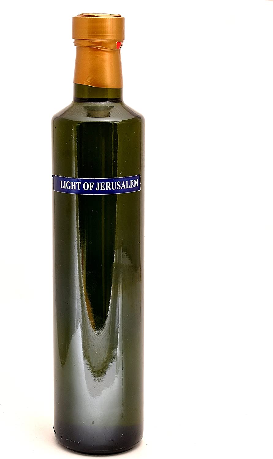 Light Of Jerusalem Anointing Oil 500 ml. - 17 fl. oz. Bottle From Holyland Jerusalem