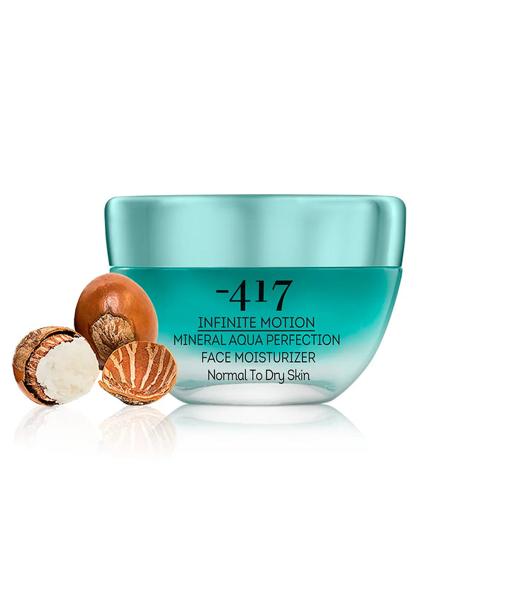 -417 Dead Sea Cosmetics Mineral Aqua Face Moisturizer for Normal to Dry Skin - 1.7 oz