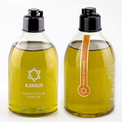 The New Jerusalem Authentic Blessed Anointing Oil 250 ml - 8.45 oz   of the Holy Land