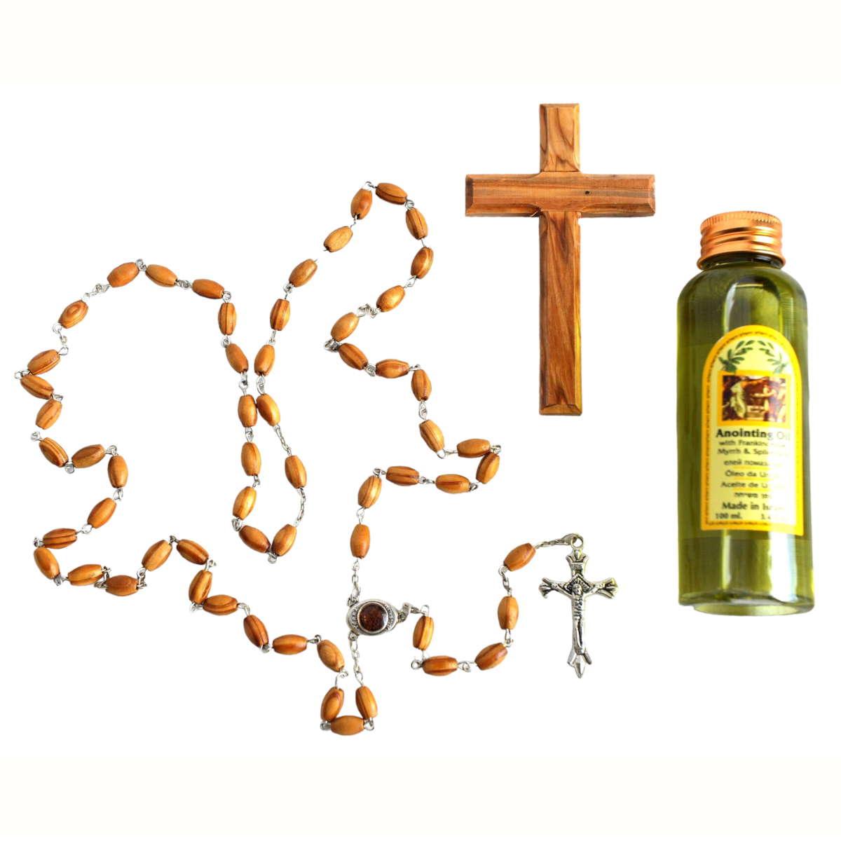 Home Blessing Kit of Anointing oil Frankincense Myrrh & Spikenard 100 ml From The Holy Land Jerusalem