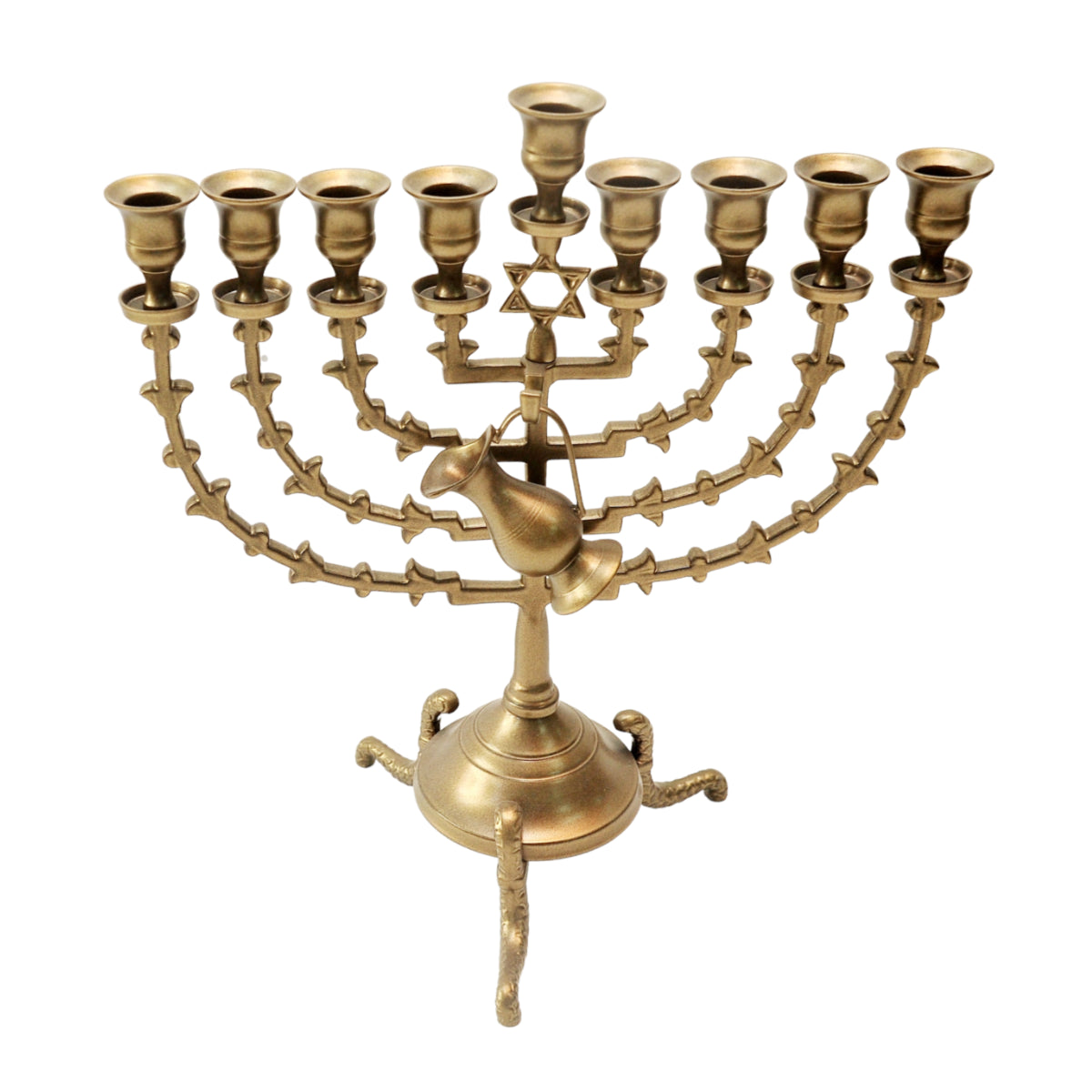 Temple Menorah Hanukkah Candle Holder from Jerusalem 14.96 / 11.8 inch