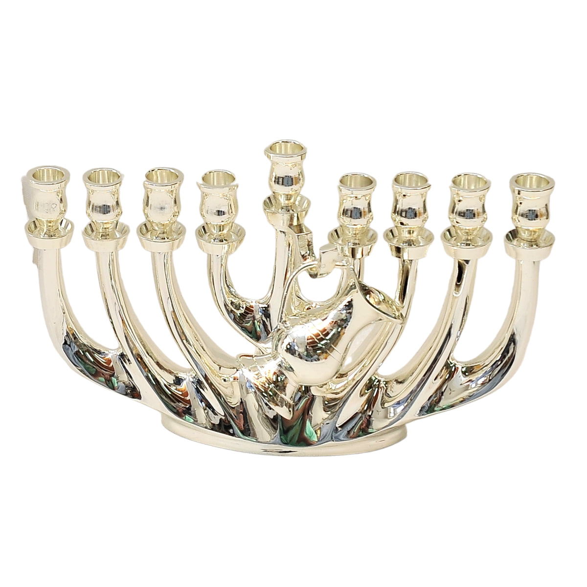 High Quality Temple Menorah Hanukkiah silver from Holyland Jerusalem