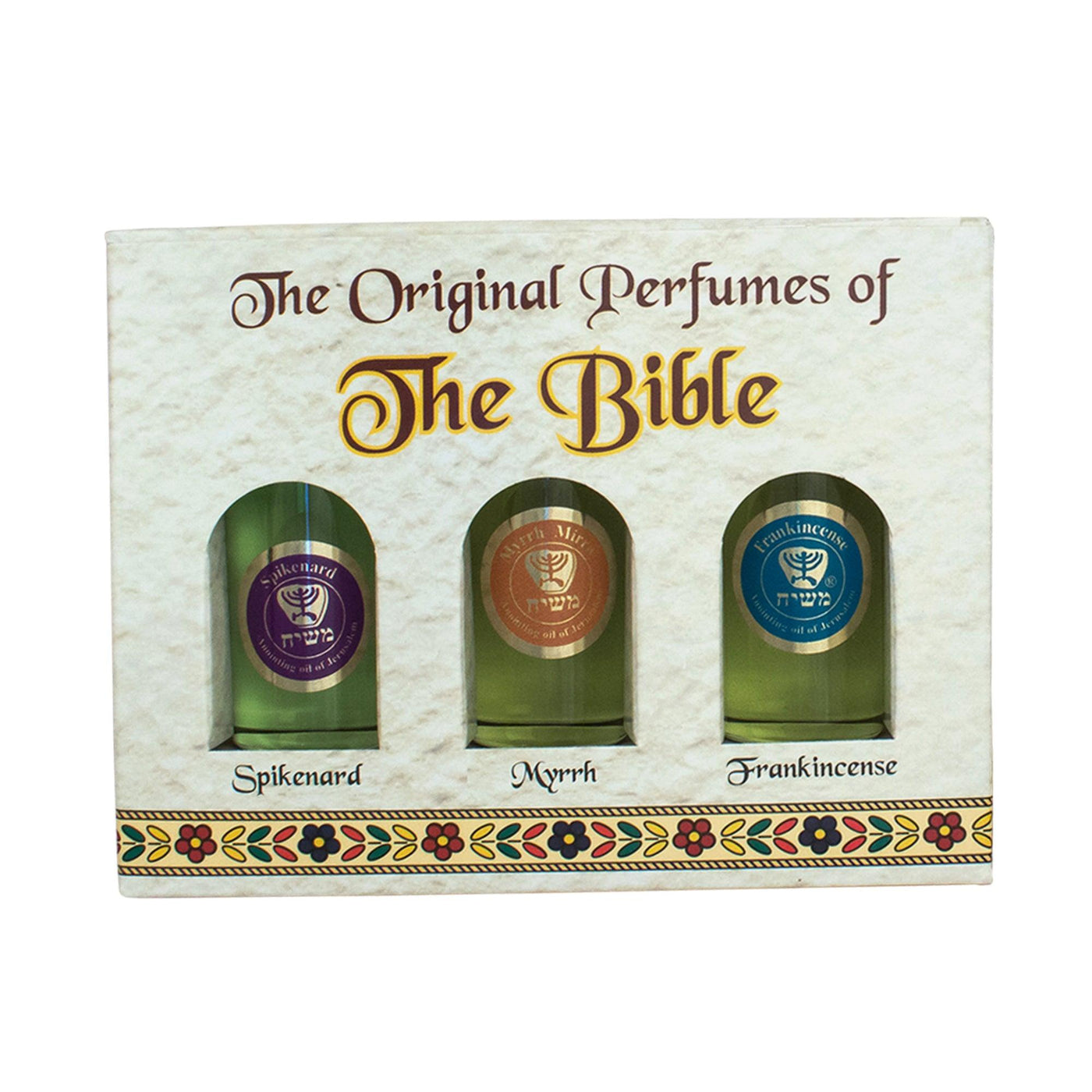 Anointing Oils of the Bible 8ml trio pack From Holy land Jerusalem - Spring Nahal