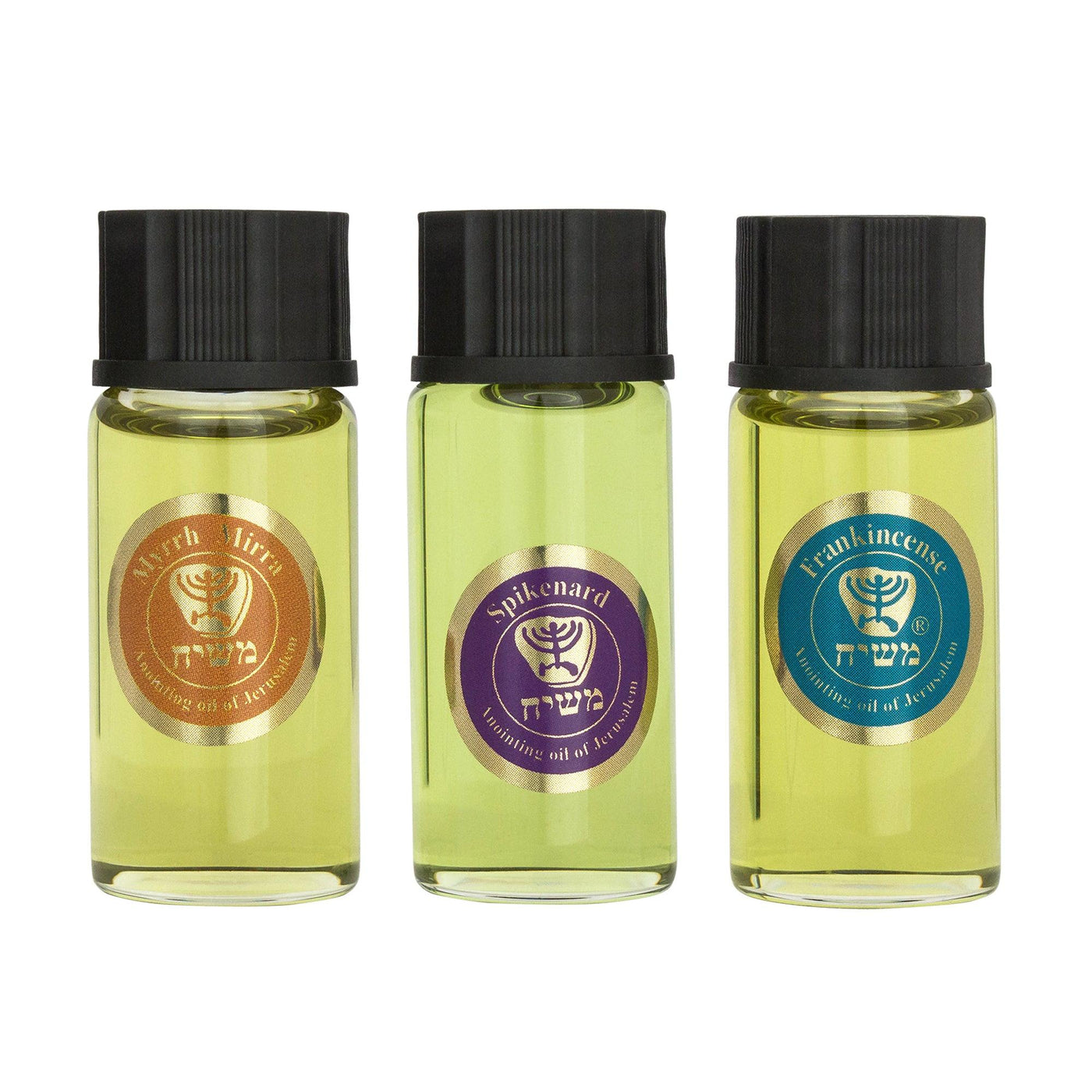 Anointing Oils of the Bible 8ml trio pack From Holy land Jerusalem - Spring Nahal