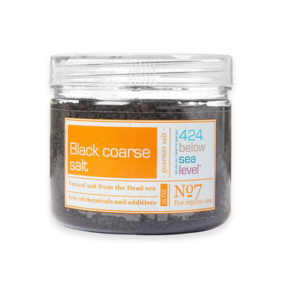 Black Coarse Salt Gourmet Salt From The Dead Sea 14.10 oz / 400 grams - Spring Nahal