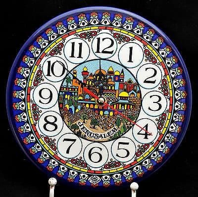 Collectible Armenian Clock Plate Size 170mm From The Holyland Jerusalem..