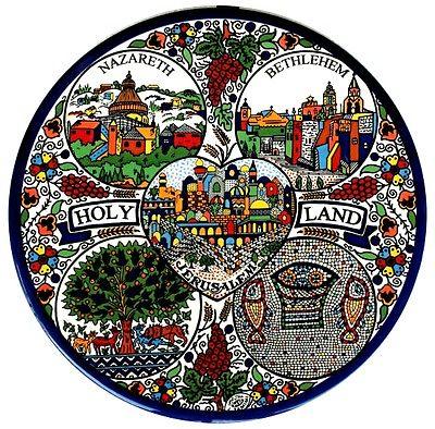 Collectible Armenian Plate Size 22cm From The Holyland Jerusalem. #1 - Spring Nahal