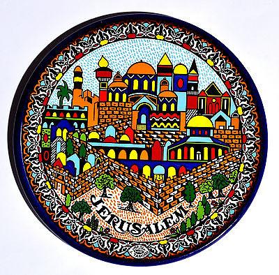 Collectible Armenian Plate Size 22cm From The Holyland Jerusalem - Spring Nahal