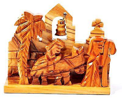 Crib Nativity Model 1302 Made in Olivewood From Bethlehem.