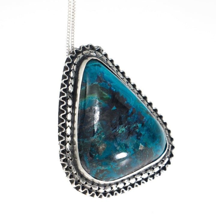Eilat Stone Pendant in 925 Sterling Silver + Necklace #6 - Spring Nahal
