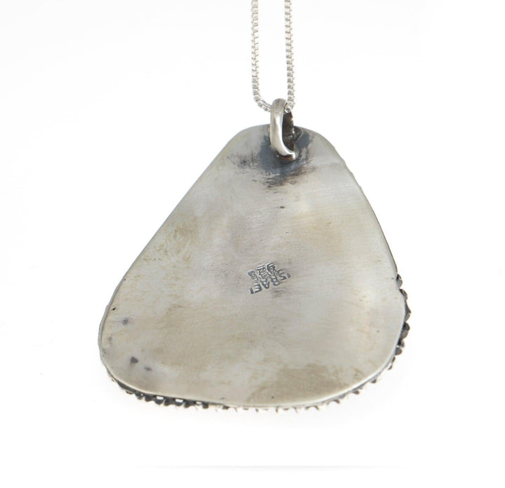 Eilat Stone Pendant in 925 Sterling Silver + Necklace #6 - Spring Nahal