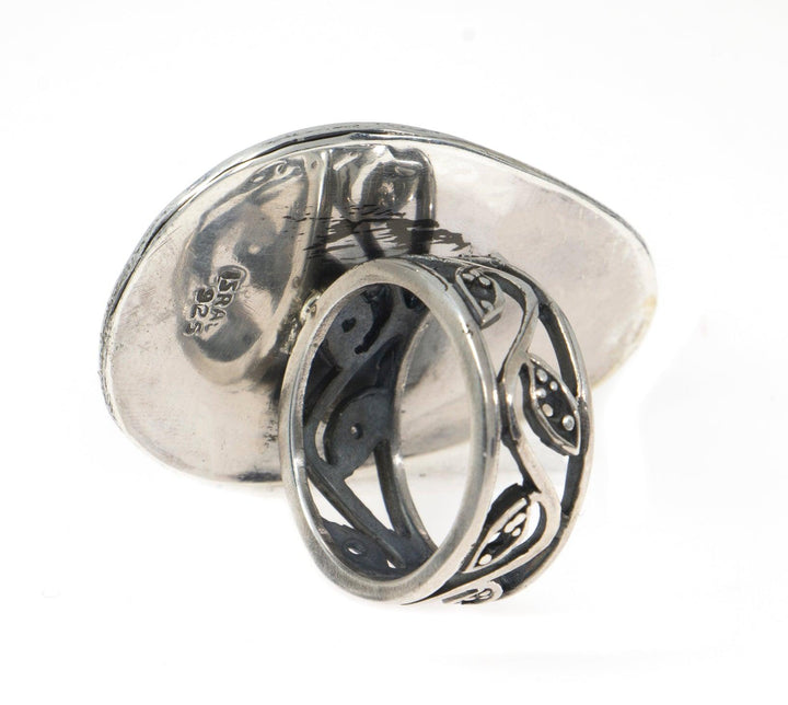 Eilat Stone Ring in 925 Sterling Silver #1 - Spring Nahal
