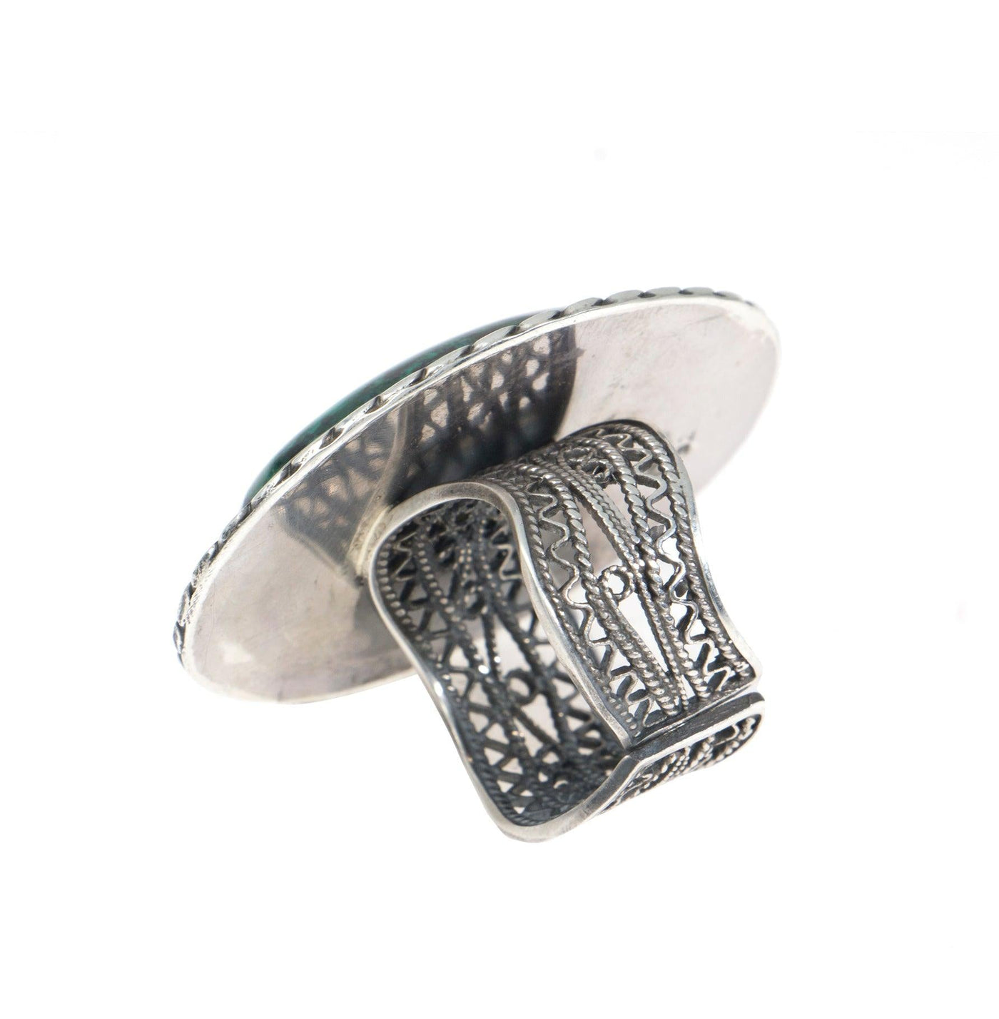 Eilat Stone Ring in 925 Sterling Silver #2 - Spring Nahal