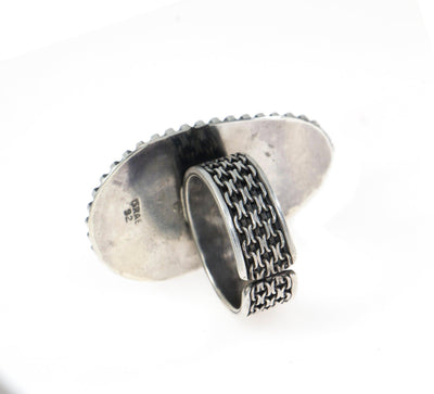 Eilat Stone Ring in 925 Sterling Silver #3 - Spring Nahal