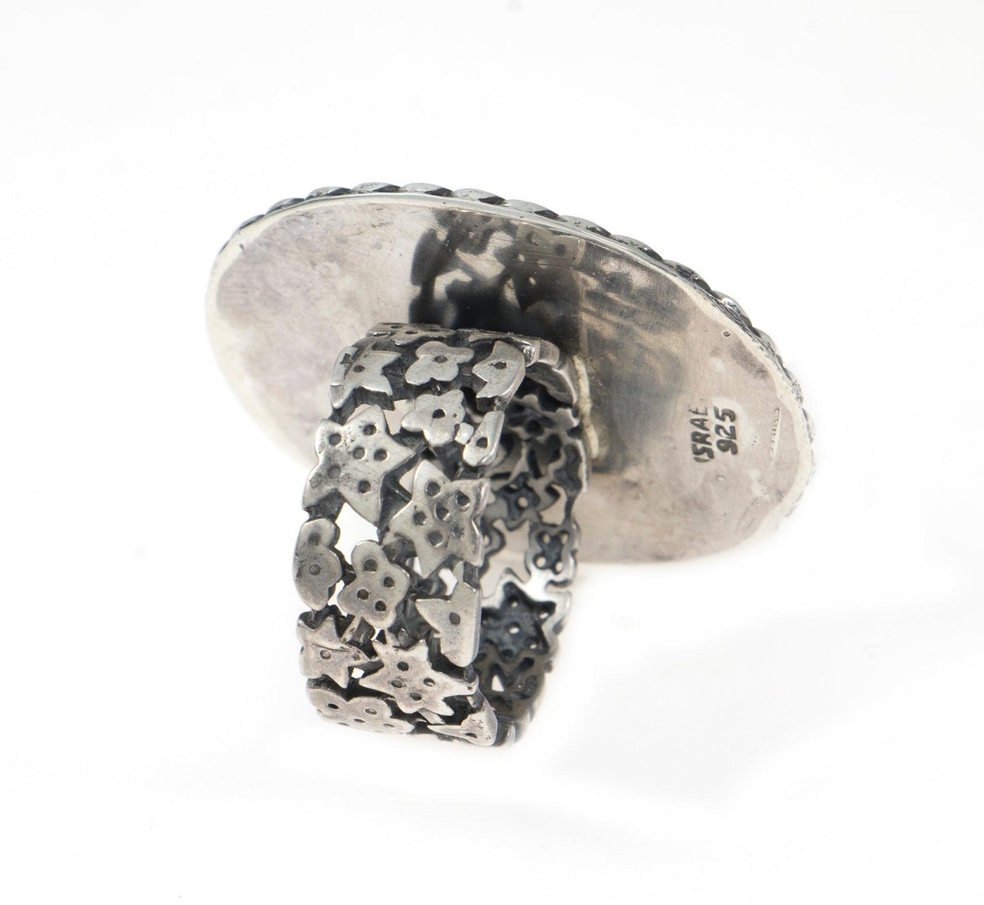 Eilat Stone Ring in 925 Sterling Silver #4 - Spring Nahal