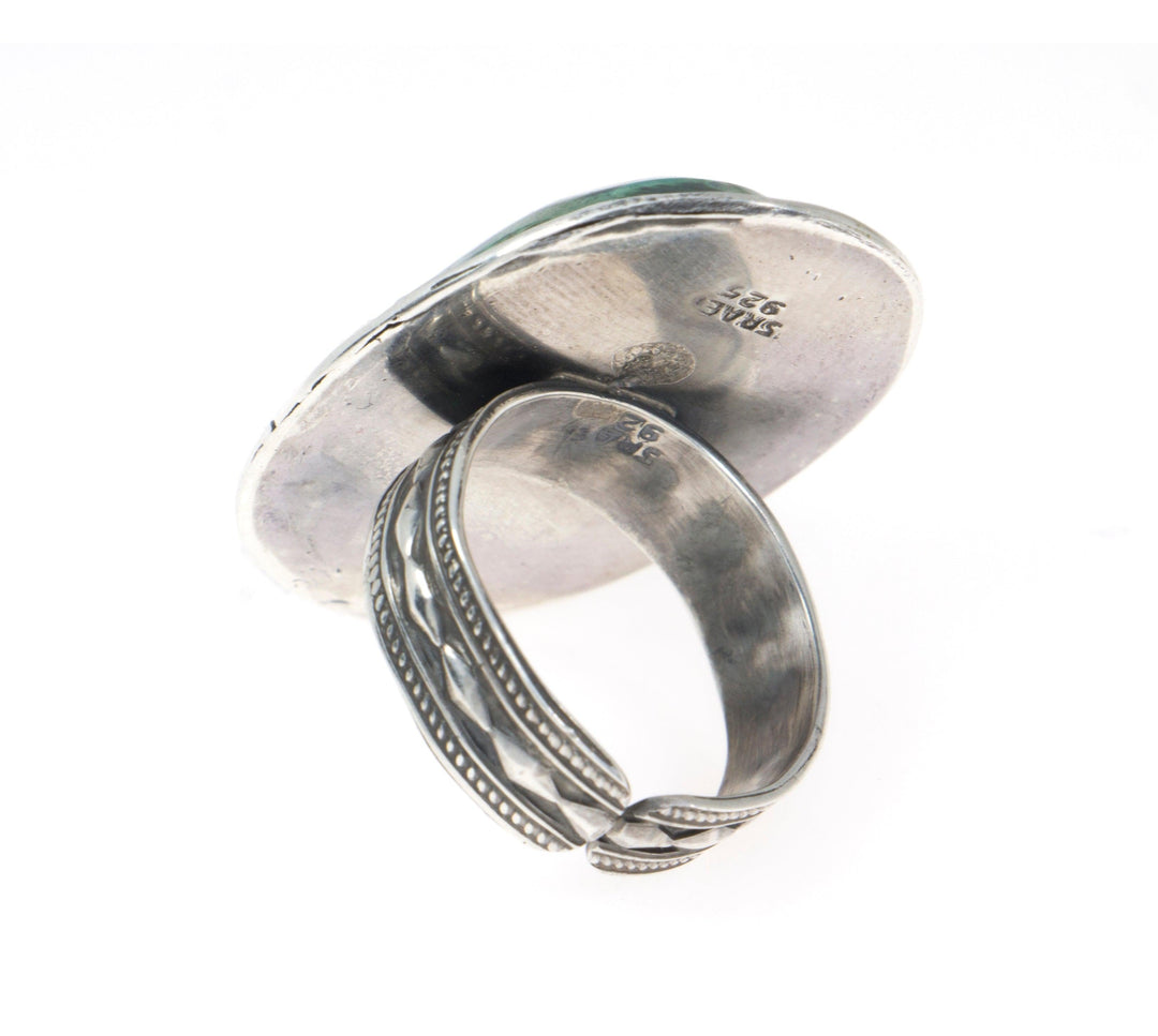 Eilat Stone Ring in 925 Sterling Silver #6 - Spring Nahal