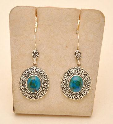 Eilat Stone Set Pendant & Earrings in 925 Sterling Silver #1 - Spring Nahal