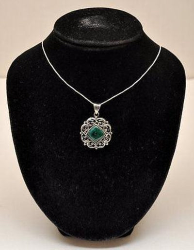 Eilat Stone Set Pendant & Earrings in 925 Sterling Silver #2 - Spring Nahal