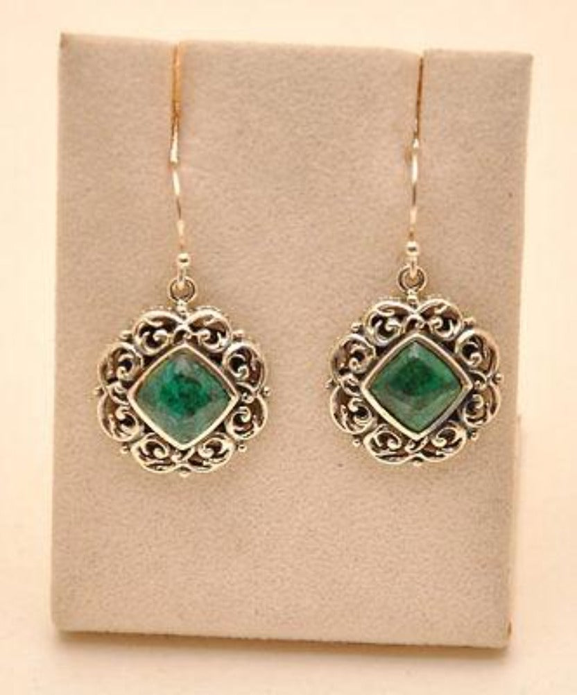 Eilat Stone Set Pendant & Earrings in 925 Sterling Silver #2 - Spring Nahal
