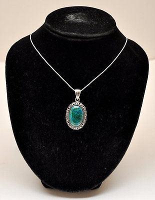 Eilat Stone Set Pendant & Earrings in 925 Sterling Silver #3 - Spring Nahal