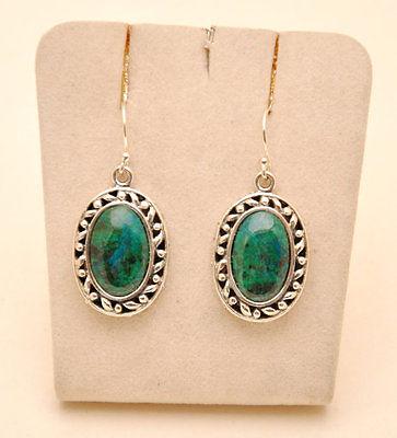 Eilat Stone Set Pendant & Earrings in 925 Sterling Silver #3 - Spring Nahal