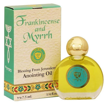 Frankincense & Myrrh Anointing Oil 7.5 ml From The Holyland Jerusalem - Spring Nahal