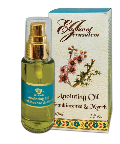 Frankincense & Myrrh Essence of Jerusalem Anointing Oil by Ein Gedi 30ml. Holyland - Spring Nahal