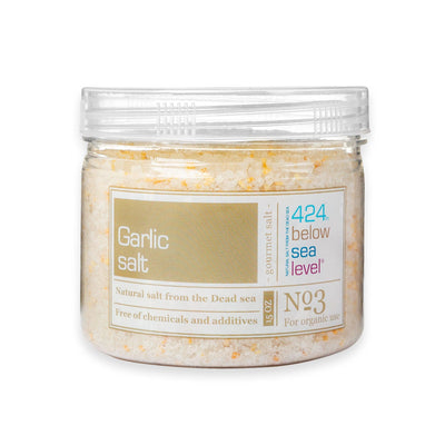Garlic Salt Gourmet Salt From The Dead Sea 14.10 oz / 400 grams - Spring Nahal