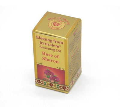 Gold Anointing Oil Rose of Sharon 12ml/0.4  oz From Holyland Jerusalem - Spring Nahal