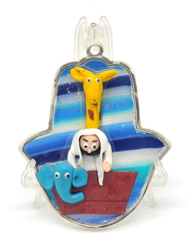 Hamsa Hand Fimo Blessings figure for Home Blessing Wall Hanging #1 - Spring Nahal