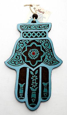 Hamsa Hand Wall Hanging Evil Eye Kabbalah Luck New Ceramics from holy land #619 - Spring Nahal