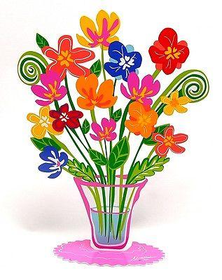 Hand Made High Design Flowers in Colored Metal Made - Spring Nahal