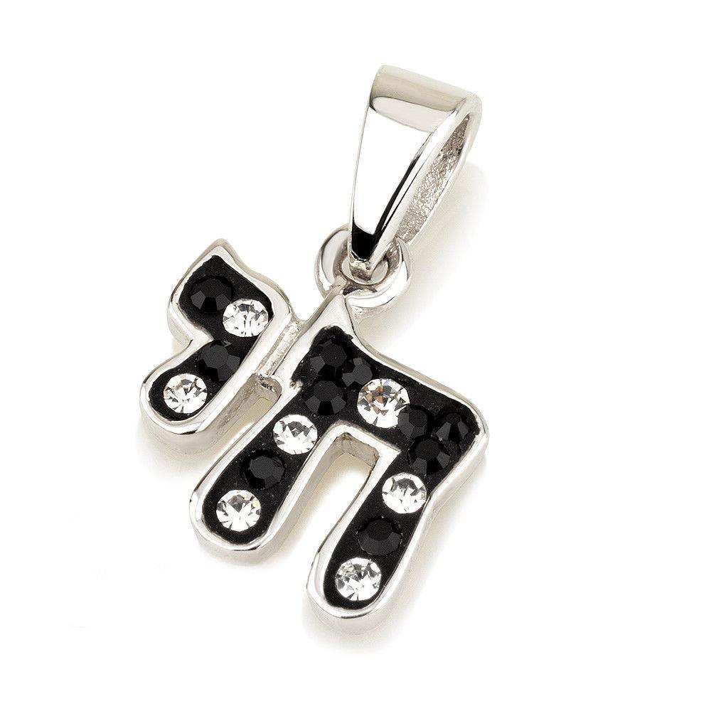 Hay Pendant Black Gem Stones + Sterling Silver Chain - Spring Nahal