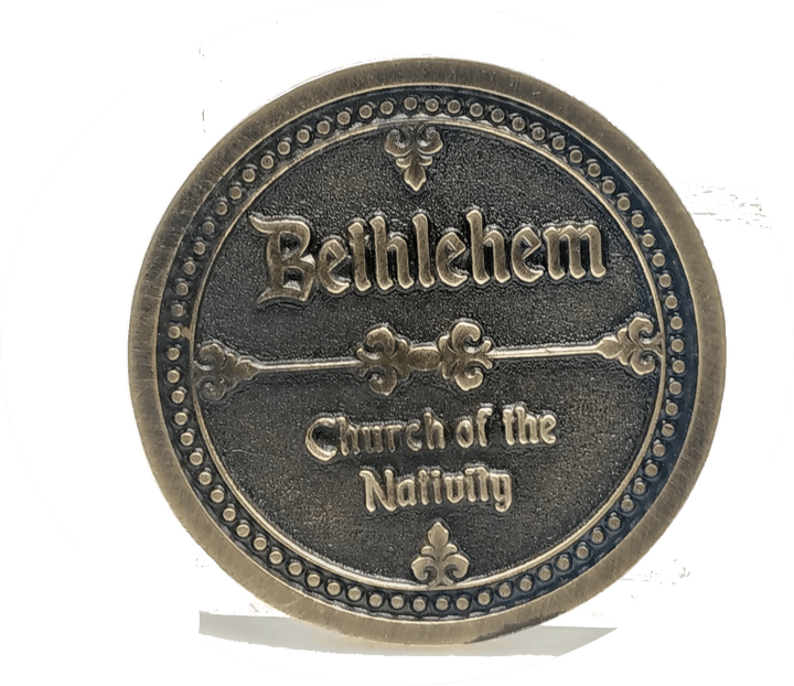 Holy Land Israel Church Coins: Church of The Holy Sepulchre, Basilica of The Annunciation, Church of The Nativity Coin Israel Souvenir from The Holyland (Silver Color) - Spring Nahal