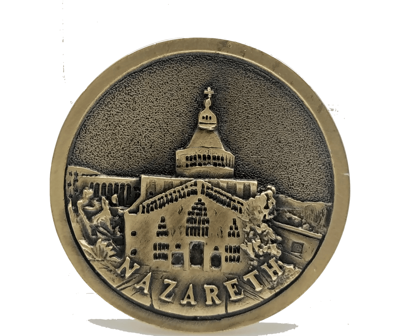 Holy Land Israel Church Coins: Church of The Holy Sepulchre, Basilica of The Annunciation, Church of The Nativity Coin Israel Souvenir from The Holyland (Silver Color) - Spring Nahal