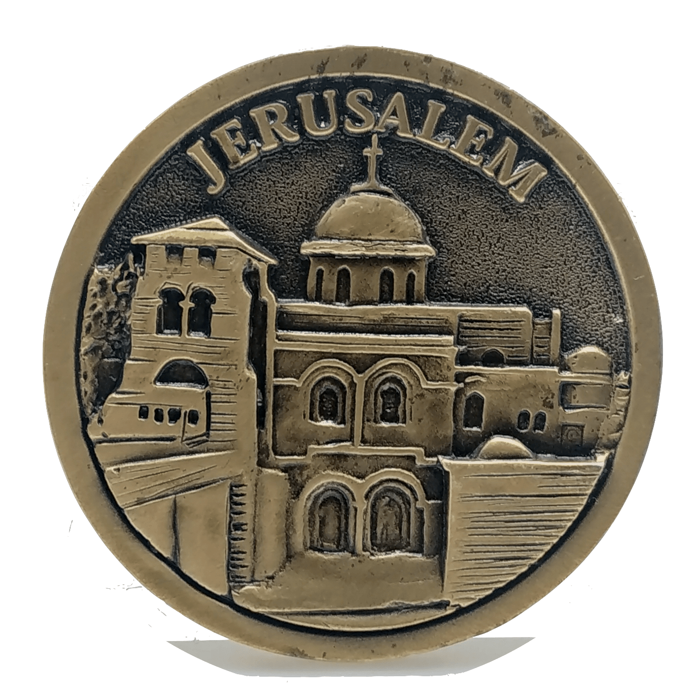 Holy Land Israel Church Coins: Church of The Holy Sepulchre, Basilica of The Annunciation, Church of The Nativity Coin Israel Souvenir from The Holyland (Silver Color) - Spring Nahal