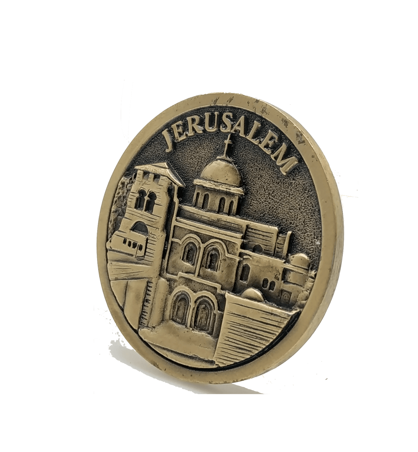 Holy Land Israel Church Coins: Church of The Holy Sepulchre, Basilica of The Annunciation, Church of The Nativity Coin Israel Souvenir from The Holyland (Silver Color) - Spring Nahal