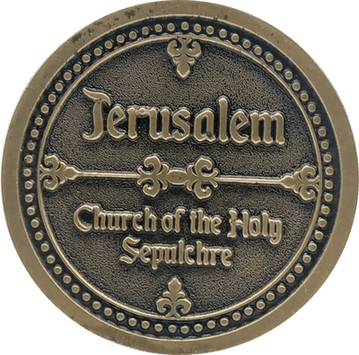 Holy Land Israel Church Coins: Church of The Holy Sepulchre, Basilica of The Annunciation, Church of The Nativity Coin Israel Souvenir from The Holyland (Silver Color) - Spring Nahal