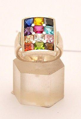 Hoshen Set Ring Earrings & Pendant (with 12 Breastplate stones) Silver 925 - Spring Nahal