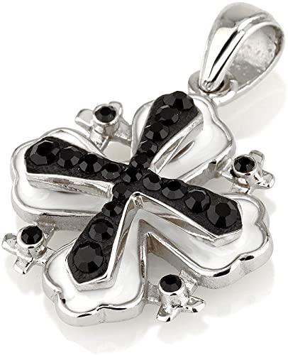 Jerusalem Cross Pendant With Colored Gemstones 2# - Spring Nahal