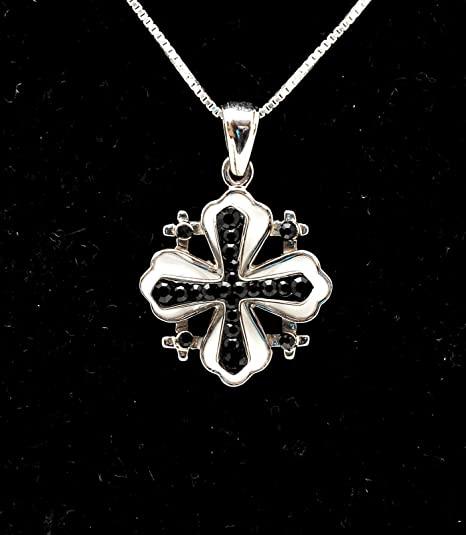 Jerusalem Cross Pendant With Colored Gemstones 2# - Spring Nahal