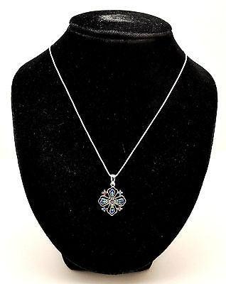 Jerusalem Cross Pendant With Swarovski Colored Gemstones 3# - Spring Nahal