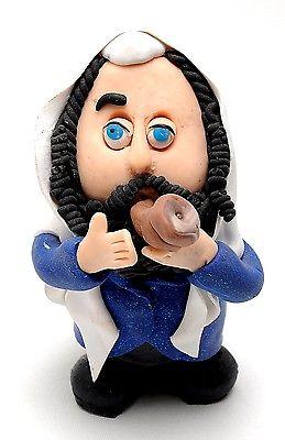 Jewish Figure Made of Clay Hand Made Art Designed #21 - Spring Nahal