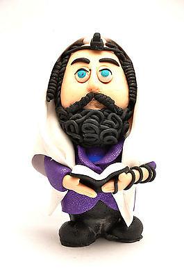 Jewish Figure Made of Clay Hand Made Art Designed #34 - Spring Nahal