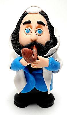 Jewish Figure Made of Clay Hand Made Art Designed #9 - Spring Nahal