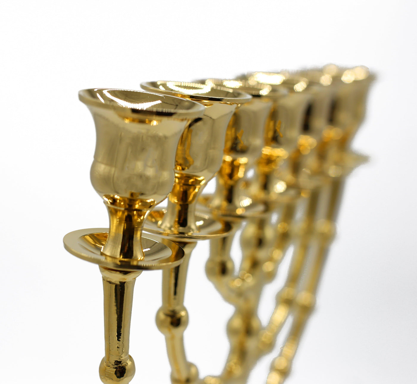 Large Menorah Gold Plated from Holy Land Jerusalem 17inch / 43cm.