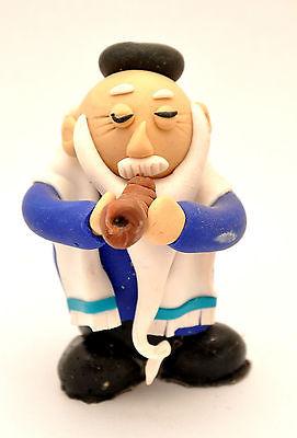 Little Jewish Figure Made of Clay Hand Made Art Designed #1 - Spring Nahal